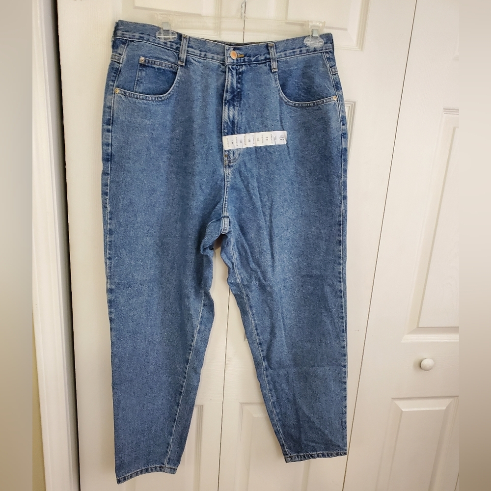 Avenue Blues Classic Fit Straight Leg Blue Jeans Plus Size 18 Avg ~ New With Tag